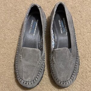 Skechers Gray Slip-On Loafers